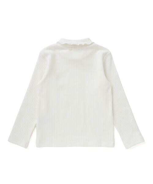 BeBe Petits Pois Vert / ベベ プチ ポワ ヴェール Tシャツ | 【店舗限定】起毛リブハイネック折り返しトップス(95~160cm) | 詳細3