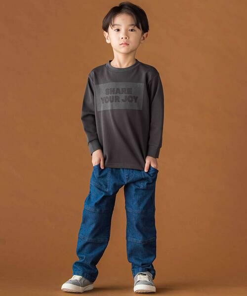 BeBe Petits Pois Vert / ベベ プチ ポワ ヴェール Tシャツ | 【店舗限定】天竺ポツポツプリント長袖Tシャツ(95~150cm) | 詳細6