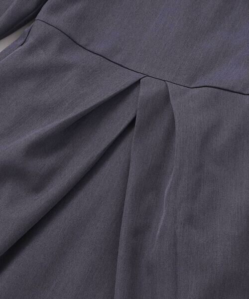 BeBe Petits Pois Vert / ベベ プチ ポワ ヴェール ミニ丈・ひざ丈ワンピース | 立体花モチーフ斜めタックワンピース(95~150cm) | 詳細15