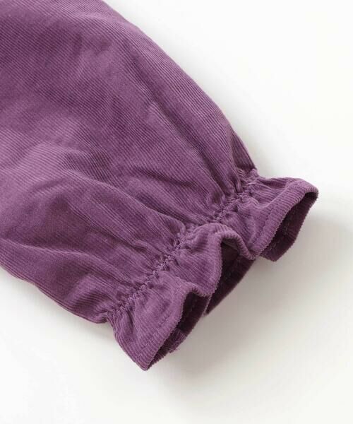 BeBe Petits Pois Vert / ベベ プチ ポワ ヴェール ミニ丈・ひざ丈ワンピース | 胸元シャーリングコール天ワンピース(95~150cm) | 詳細12