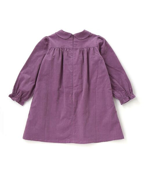 BeBe Petits Pois Vert / ベベ プチ ポワ ヴェール ミニ丈・ひざ丈ワンピース | 胸元シャーリングコール天ワンピース(95~150cm) | 詳細9