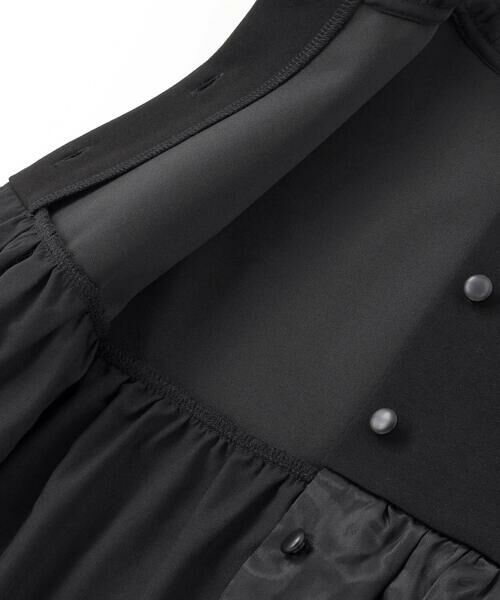 BeBe Petits Pois Vert / ベベ プチ ポワ ヴェール ベビー・キッズウエア | ドット切り替えバルーンジレ+ポンチパンツセットアップ(95~150cm) | 詳細12