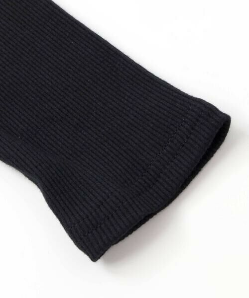 BeBe Petits Pois Vert / ベベ プチ ポワ ヴェール ミニ丈・ひざ丈ワンピース | 【お揃い】花刺しゅうジャガードワンピース+リブタートル2点セット(95~150cm) | 詳細14