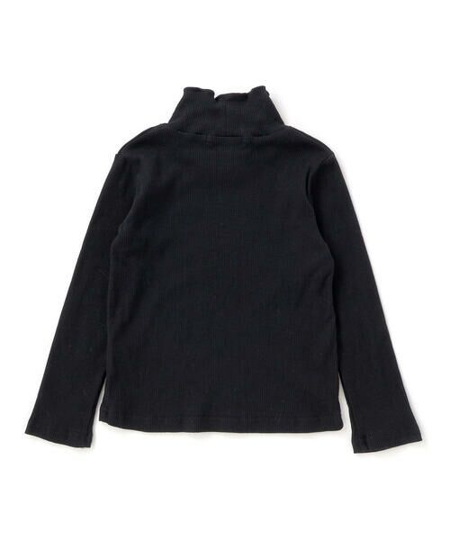 BeBe Petits Pois Vert / ベベ プチ ポワ ヴェール ミニ丈・ひざ丈ワンピース | 【お揃い】花刺しゅうジャガードワンピース+リブタートル2点セット(95~150cm) | 詳細23