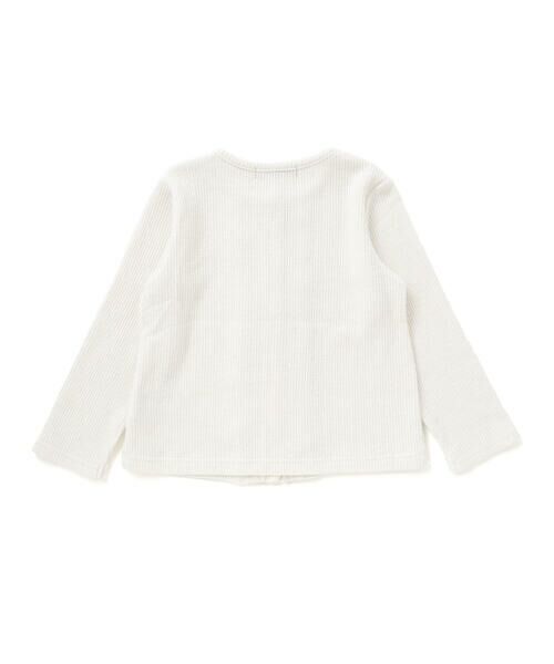 BeBe Petits Pois Vert / ベベ プチ ポワ ヴェール カーディガン・ボレロ | ラメニットフリルカーディガン(95~160cm) | 詳細5