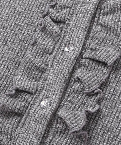 BeBe Petits Pois Vert / ベベ プチ ポワ ヴェール カーディガン・ボレロ | ラメニットフリルカーディガン(95~160cm) | 詳細16