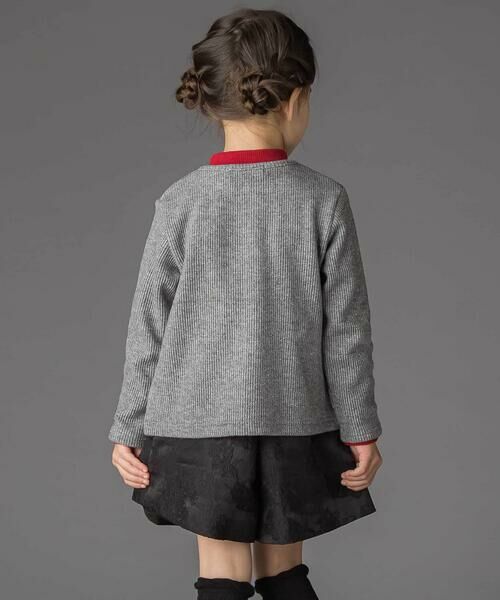 BeBe Petits Pois Vert / ベベ プチ ポワ ヴェール カーディガン・ボレロ | ラメニットフリルカーディガン(95~160cm) | 詳細9