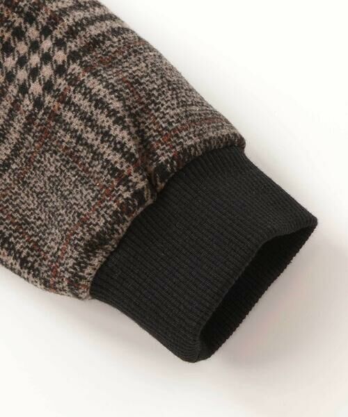 BeBe Petits Pois Vert / ベベ プチ ポワ ヴェール ノーカラージャケット | チェック起毛ジップブルゾン(95~150cm) | 詳細14