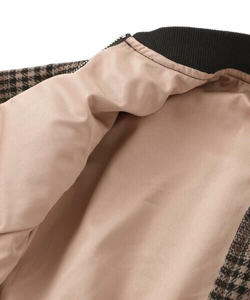 BeBe Petits Pois Vert / ベベ プチ ポワ ヴェール ノーカラージャケット | チェック起毛ジップブルゾン(95~150cm) | 詳細17