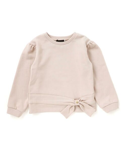 BeBe Petits Pois Vert / ベベ プチ ポワ ヴェール スウェット | 裏毛リボンポイントトレーナー(95~150cm) | 詳細13