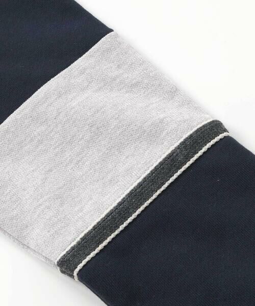 BeBe Petits Pois Vert / ベベ プチ ポワ ヴェール スウェット | 裏毛×鹿の子切り替えトレーナー(95~160cm) | 詳細10