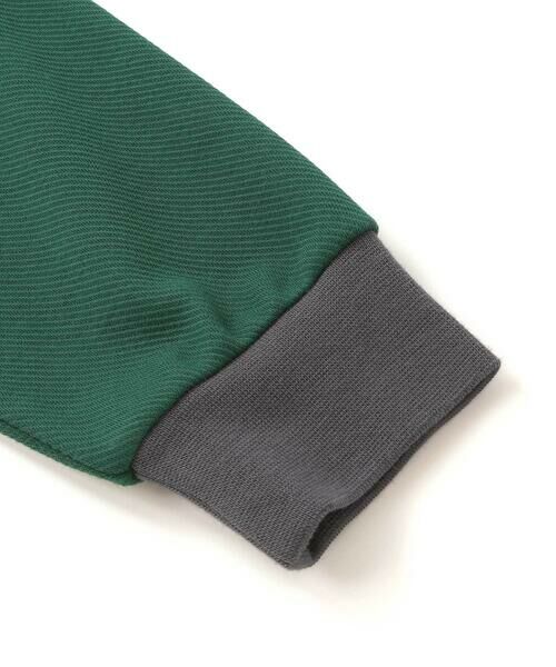 BeBe Petits Pois Vert / ベベ プチ ポワ ヴェール スウェット | 配色モックネックトレーナー(95~150cm) | 詳細13