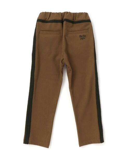 BeBe Petits Pois Vert / ベベ プチ ポワ ヴェール チノ・ワークパンツ | サイドテープ起毛ニットロングパンツ(95~150cm) | 詳細5