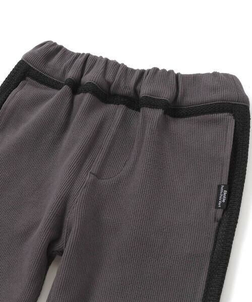 BeBe Petits Pois Vert / ベベ プチ ポワ ヴェール チノ・ワークパンツ | サイドテープ起毛ニットロングパンツ(95~150cm) | 詳細12