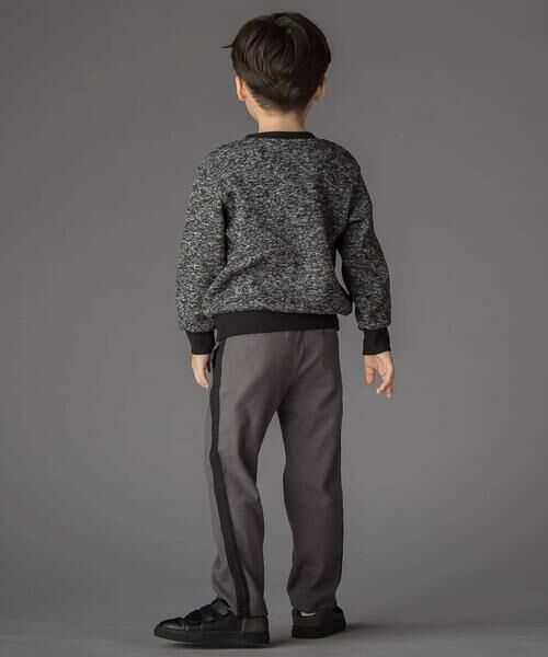 BeBe Petits Pois Vert / ベベ プチ ポワ ヴェール チノ・ワークパンツ | サイドテープ起毛ニットロングパンツ(95~150cm) | 詳細8