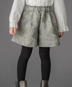 BeBe Petits Pois Vert / ベベ プチ ポワ ヴェール その他パンツ | 【お揃い】花柄ジャガードキュロットパンツ(100~150cm)