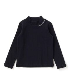 BeBe Petits Pois Vert / ベベ プチ ポワ ヴェール Tシャツ | 【お揃い】袖リボンリブトップス(95~160cm)