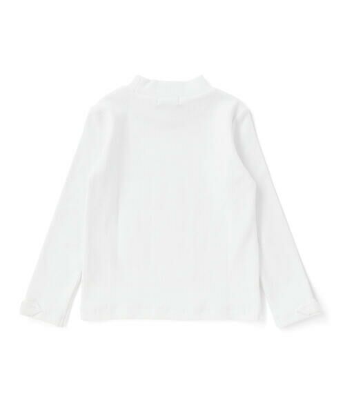 BeBe Petits Pois Vert / ベベ プチ ポワ ヴェール Tシャツ | 【お揃い】袖リボンリブトップス(95~160cm) | 詳細3