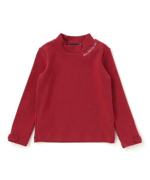 BeBe Petits Pois Vert / ベベ プチ ポワ ヴェール Tシャツ | 【お揃い】袖リボンリブトップス(95~160cm) | 詳細7