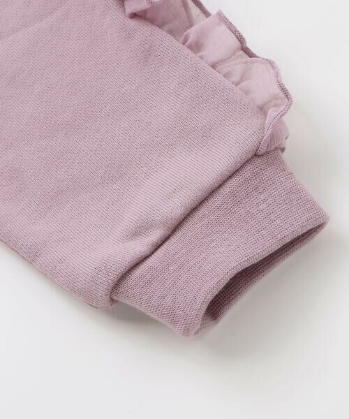 BeBe Petits Pois Vert / ベベ プチ ポワ ヴェール ミニ丈・ひざ丈ワンピース | 【店舗限定】裏毛チュールフリルワンピース(95~150cm) | 詳細10