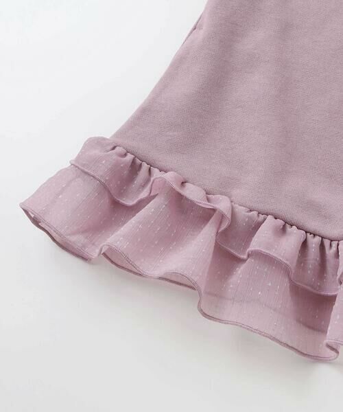 BeBe Petits Pois Vert / ベベ プチ ポワ ヴェール ミニ丈・ひざ丈ワンピース | 【店舗限定】裏毛チュールフリルワンピース(95~150cm) | 詳細12