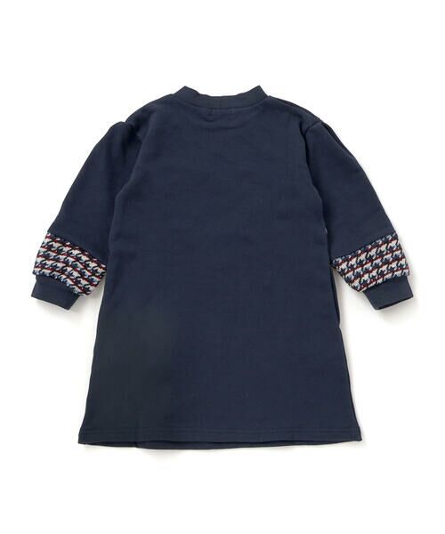 BeBe Petits Pois Vert / ベベ プチ ポワ ヴェール ミニ丈・ひざ丈ワンピース | 【店舗限定】【お揃い】裏毛×ノルディック切り替えワンピース(95~150cm) | 詳細6