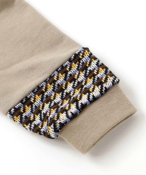 BeBe Petits Pois Vert / ベベ プチ ポワ ヴェール ミニ丈・ひざ丈ワンピース | 【店舗限定】【お揃い】裏毛×ノルディック切り替えワンピース(95~150cm) | 詳細12