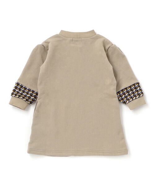 BeBe Petits Pois Vert / ベベ プチ ポワ ヴェール ミニ丈・ひざ丈ワンピース | 【店舗限定】【お揃い】裏毛×ノルディック切り替えワンピース(95~150cm) | 詳細7