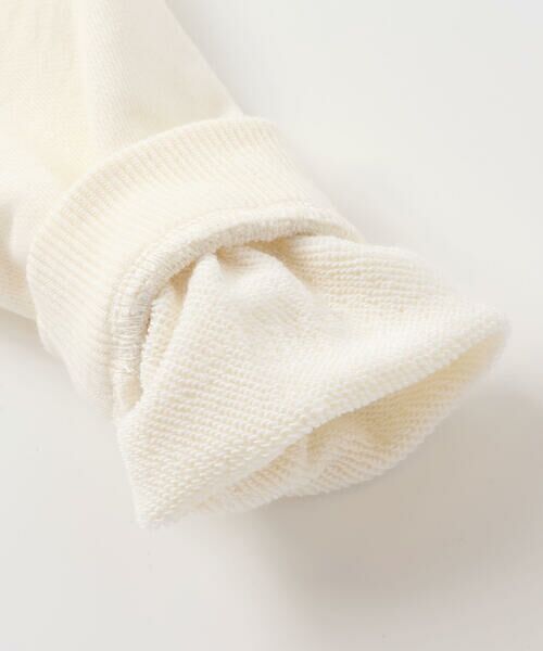 BeBe Petits Pois Vert / ベベ プチ ポワ ヴェール スウェット | 【店舗限定】裏毛ジャガード切り替えリボントレーナー(95~150cm) | 詳細6