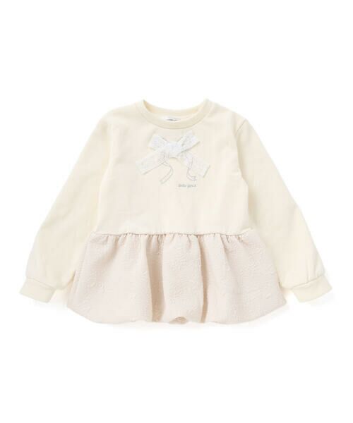 BeBe Petits Pois Vert/xx v` | F[ yX܌zуWK[h؂ւ{g[i[(95~150cm) ItzCg 130cm