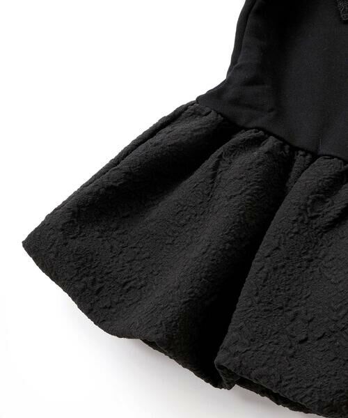 BeBe Petits Pois Vert / ベベ プチ ポワ ヴェール スウェット | 【店舗限定】裏毛ジャガード切り替えリボントレーナー(95~150cm) | 詳細18