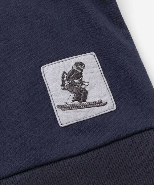 BeBe Petits Pois Vert / ベベ プチ ポワ ヴェール スウェット | 【店舗限定】裏毛×袖キルトジャガードトレーナー(95~160cm) | 詳細11