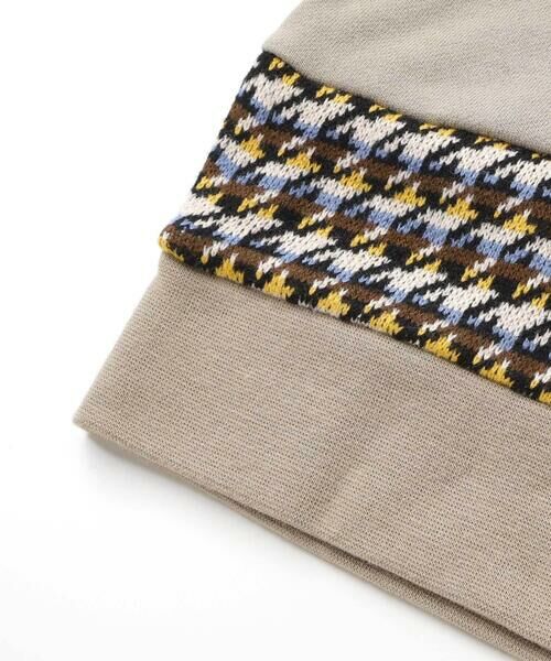 BeBe Petits Pois Vert / ベベ プチ ポワ ヴェール スウェット | 【店舗限定】【お揃い】ショールカラー裏毛×ノルディック切り替えトレーナー(95~150cm) | 詳細15