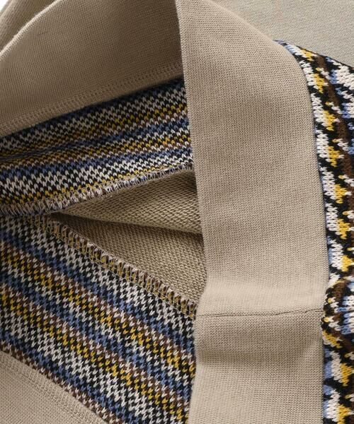 BeBe Petits Pois Vert / ベベ プチ ポワ ヴェール スウェット | 【店舗限定】【お揃い】ショールカラー裏毛×ノルディック切り替えトレーナー(95~150cm) | 詳細16