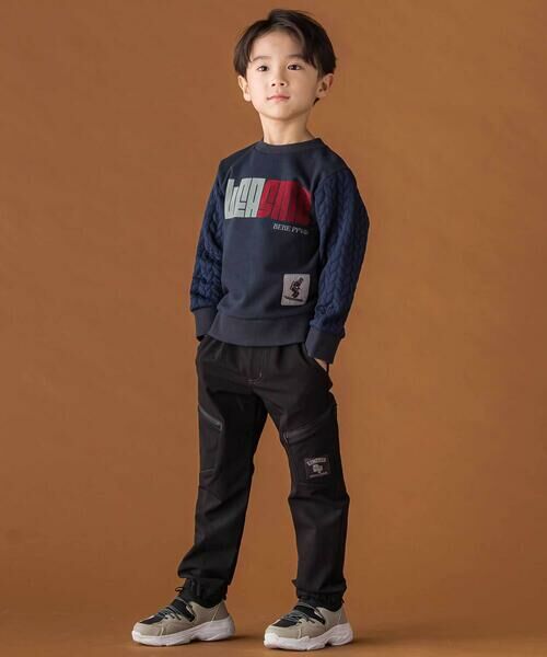 BeBe Petits Pois Vert / ベベ プチ ポワ ヴェール チノ・ワークパンツ | 【店舗限定】NPUジョガーパンツ(95~160cm) | 詳細1