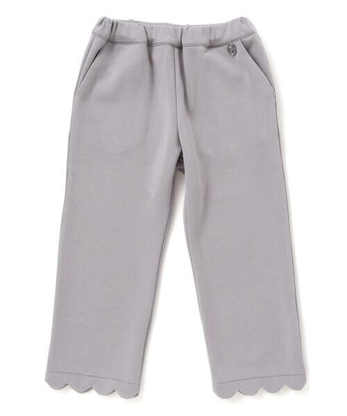 BeBe Petits Pois Vert / ベベ プチ ポワ ヴェール チノ・ワークパンツ | 【店舗限定】裏起毛ポンチ裾スカラップロングパンツ(95~150cm) | 詳細9