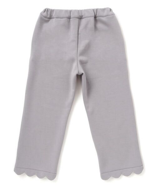 BeBe Petits Pois Vert / ベベ プチ ポワ ヴェール チノ・ワークパンツ | 【店舗限定】裏起毛ポンチ裾スカラップロングパンツ(95~150cm) | 詳細10