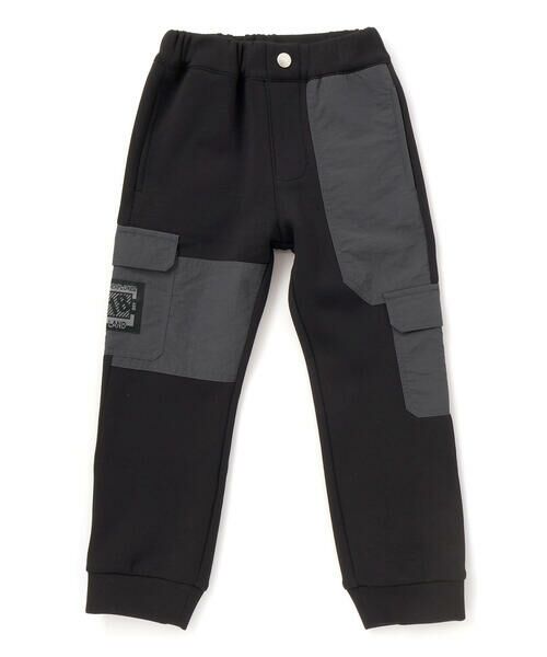 BeBe Petits Pois Vert / ベベ プチ ポワ ヴェール チノ・ワークパンツ | 【店舗限定】裏起毛ポンチ＋格子タフタロングパンツ(95~150cm) | 詳細4