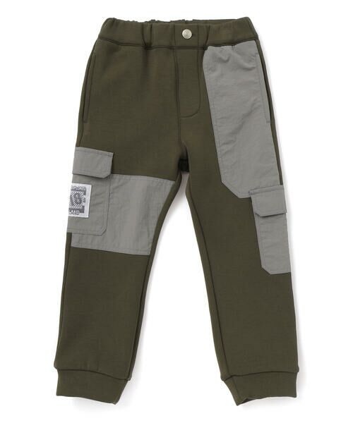 BeBe Petits Pois Vert / ベベ プチ ポワ ヴェール チノ・ワークパンツ | 【店舗限定】裏起毛ポンチ＋格子タフタロングパンツ(95~150cm) | 詳細10