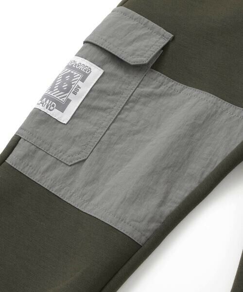 BeBe Petits Pois Vert / ベベ プチ ポワ ヴェール チノ・ワークパンツ | 【店舗限定】裏起毛ポンチ＋格子タフタロングパンツ(95~150cm) | 詳細14