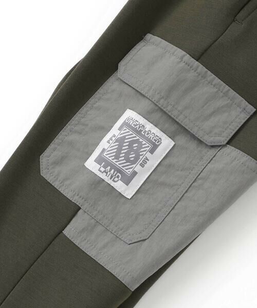 BeBe Petits Pois Vert / ベベ プチ ポワ ヴェール チノ・ワークパンツ | 【店舗限定】裏起毛ポンチ＋格子タフタロングパンツ(95~150cm) | 詳細15