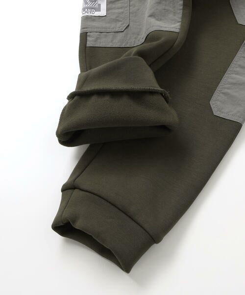 BeBe Petits Pois Vert / ベベ プチ ポワ ヴェール チノ・ワークパンツ | 【店舗限定】裏起毛ポンチ＋格子タフタロングパンツ(95~150cm) | 詳細16