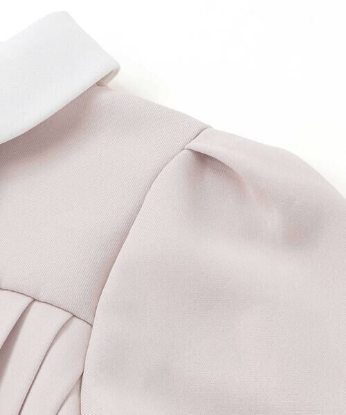 BeBe Petits Pois Vert / ベベ プチ ポワ ヴェール ミニ丈・ひざ丈ワンピース | ポンチ胸プリーツ長袖ワンピース(95~150cm) | 詳細9