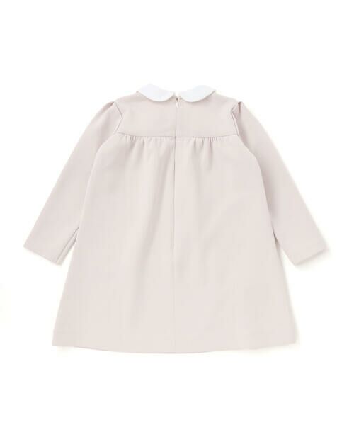 BeBe Petits Pois Vert / ベベ プチ ポワ ヴェール ミニ丈・ひざ丈ワンピース | ポンチ胸プリーツ長袖ワンピース(95~150cm) | 詳細5