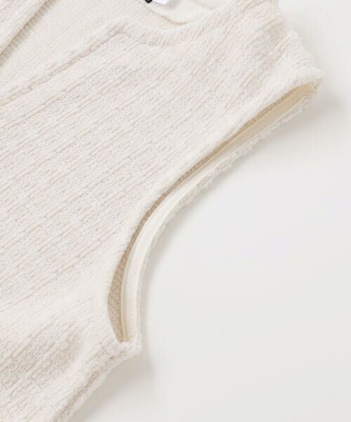 BeBe Petits Pois Vert / ベベ プチ ポワ ヴェール ミニ丈・ひざ丈ワンピース | Aラインニットツイードジャンパースカート(95~150cm) | 詳細3