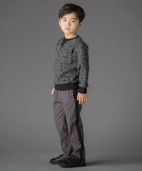 BeBe Petits Pois Vert / ベベ プチ ポワ ヴェール スウェット | まだら柄裏起毛トレーナー(95~150cm) | 詳細5