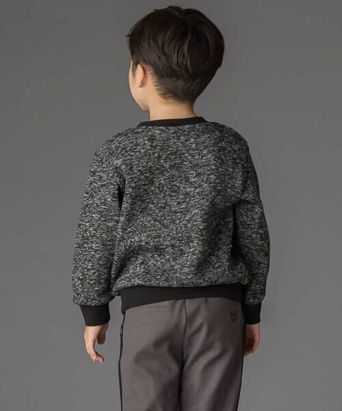 BeBe Petits Pois Vert / ベベ プチ ポワ ヴェール スウェット | まだら柄裏起毛トレーナー(95~150cm) | 詳細6