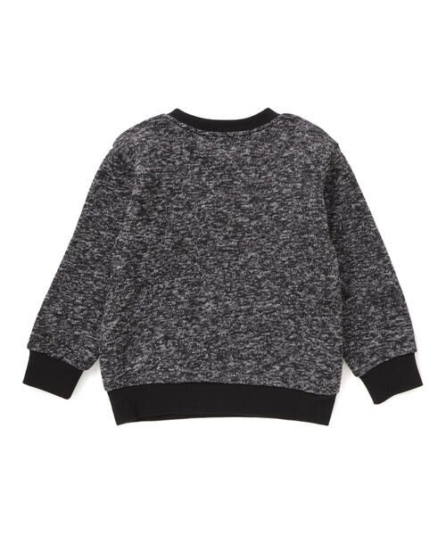 BeBe Petits Pois Vert / ベベ プチ ポワ ヴェール スウェット | まだら柄裏起毛トレーナー(95~150cm) | 詳細8