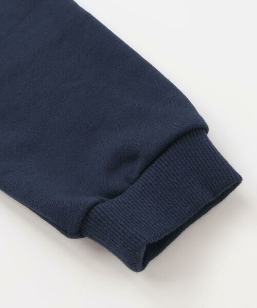 BeBe Petits Pois Vert / ベベ プチ ポワ ヴェール スウェット | ラメ起毛切り替え裏毛トレーナー(95~150cm) | 詳細9