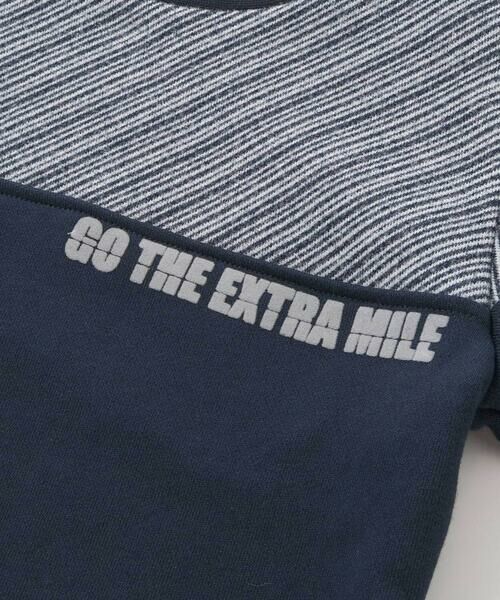 BeBe Petits Pois Vert / ベベ プチ ポワ ヴェール スウェット | 裏毛×斜めジャガード切り替えトレーナー(95~150cm) | 詳細5